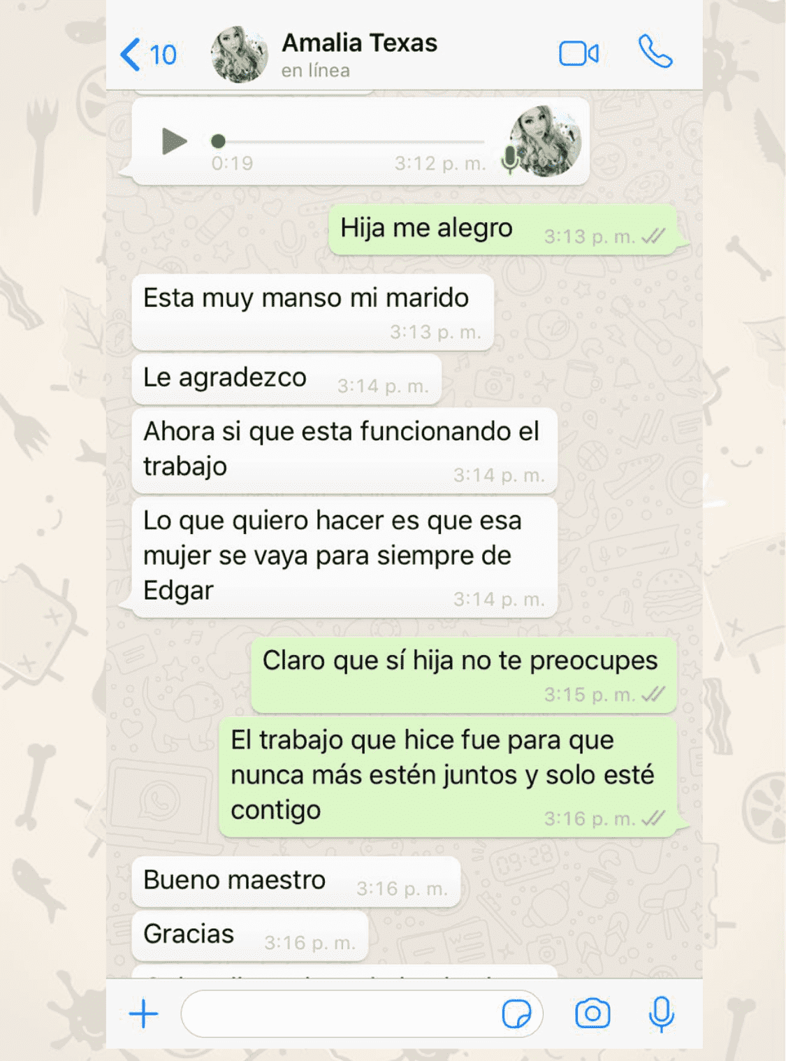 Testimonio de WhatsApp 1